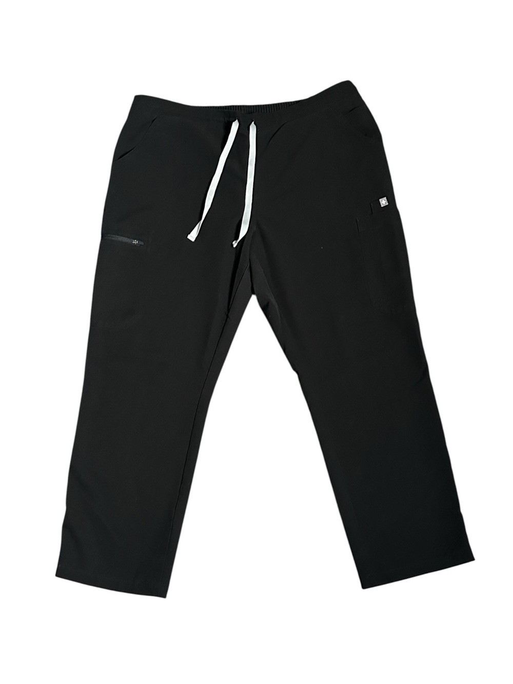 Figs Pisco Scrub Pants Utility Zip Pockets Drawstring Elastic Waist Men's SZ LP